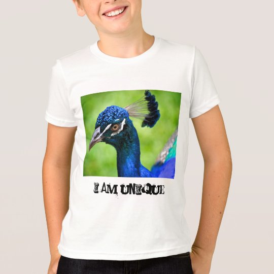 I am unique Peacock Kid's Light Tee