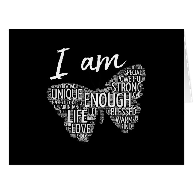 I Am Unique Strong Law of Attraction Positive Affi (Front Horizontal)