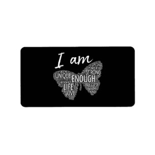 I Am Unique Strong Law of Attraction Positive Affi Label