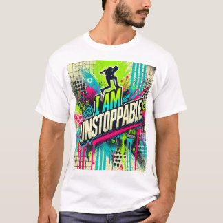 I Am Unstoppable – Urban Graffiti Art T-Shirt