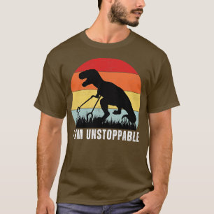 I am Unstoppable with Retro Sunset 4 T-Shirt