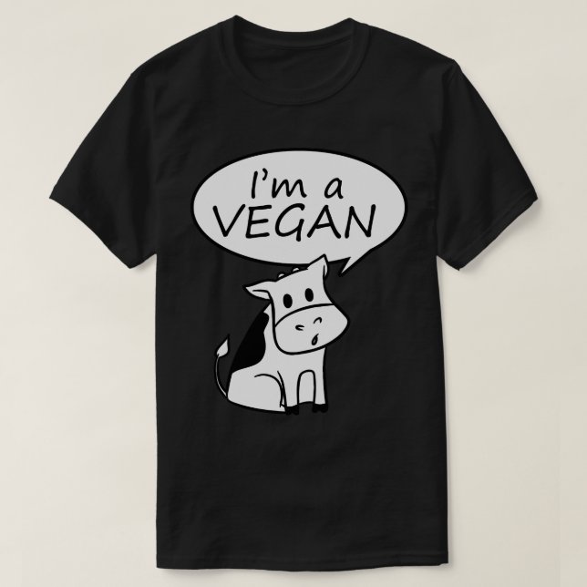 I am vegan T-Shirt (Design Front)