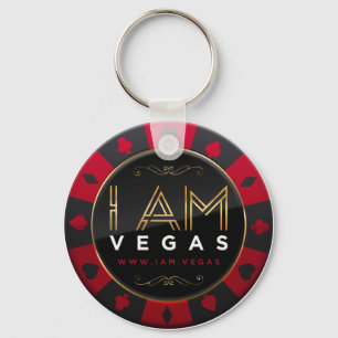 I AM VEGAS POKER CHIP KEY CHAIN