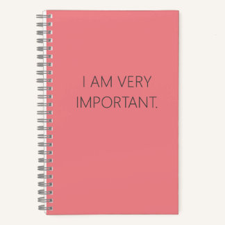 I AM VERY IMPORTANT NOTEBOOK