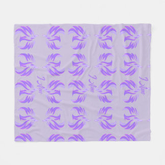 I Am Violet Flame Fire Bird Rising Fleece Blanket