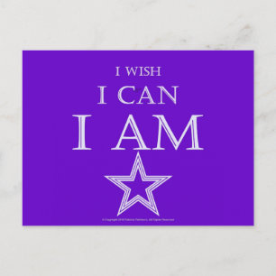 I Am /w Star Postcard