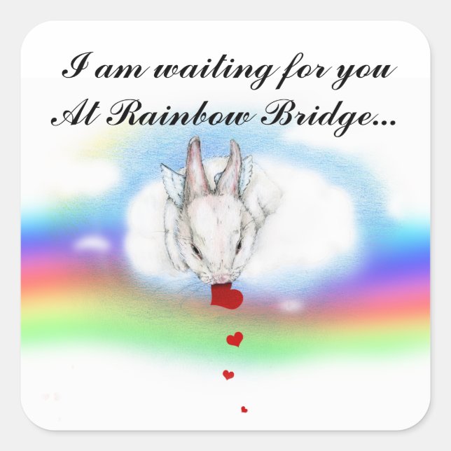 I AM WAITING... SQUARE STICKER (Front)