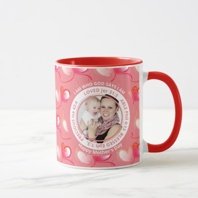 I AM WHO GOD SAYS I AM Christian Mothers Day Mug (Right)