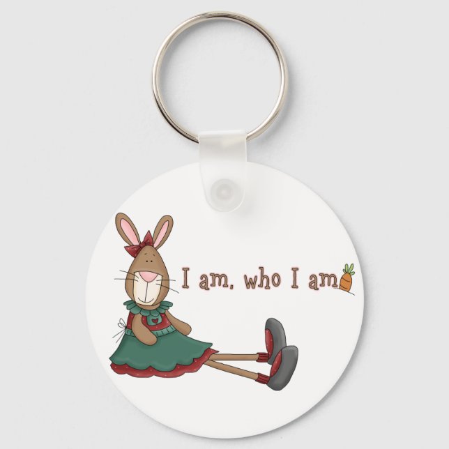 I Am Who I Am Keychain (Front)