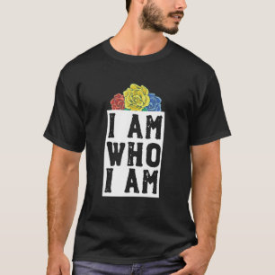 I Am Who I Am Pan Lgbtq Pride Flag Pun Pansexual T-Shirt