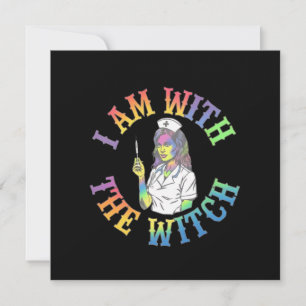 I Am With the Witch - Spooky & Mystical Halloween Invitation