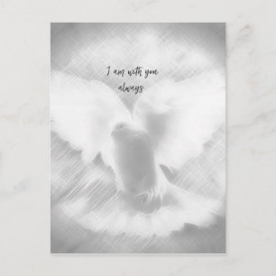 I am with you always verse with Dove Postcard