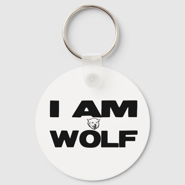 I Am Wolf Keychain (Front)