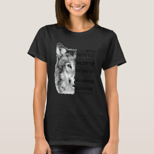 I Am Wolf Quietly I Will Endure Silently I Will Su T-Shirt