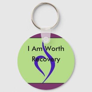 I Am Worth Recovery Keychain