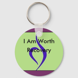 I Am Worth Recovery Keychain