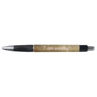 I am worthy, gold blends affirmation pens
