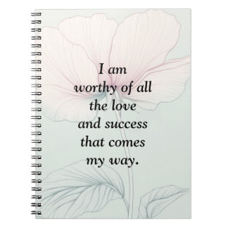I Am Worthy Of... Notebook