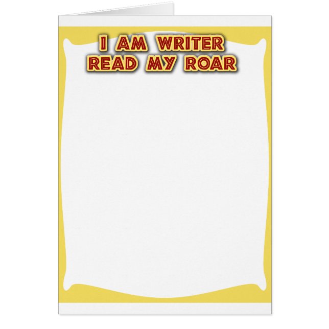 I am writer! (Front)