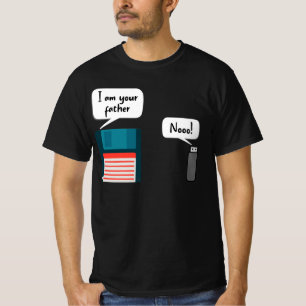 I Am Your Father USB Floppy Disc IT Computer Geek T-Shirt