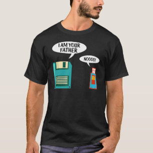 I Am Your Father Usb Floppy Disc It Computer Geek  T-Shirt