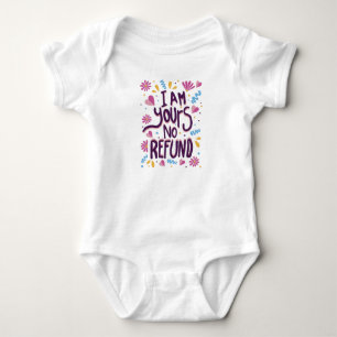 I am Yours No Refund Baby Bodysuit