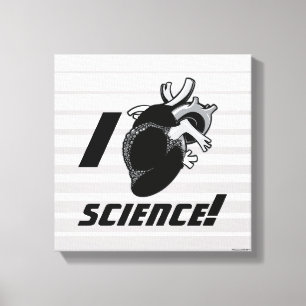 I (Anatomical Heart) Science Canvas Print
