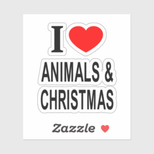 I ❤️ ANIMALS & CHRISTMAS I LOVE ANIMALS & CH Vinyl