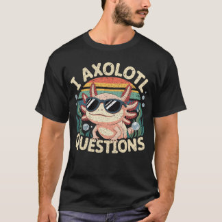 I Aolotl Questions Adults Youth Retro Aolotl boy T-Shirt