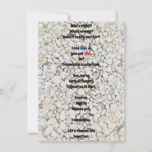 I Apologize Flat Greeting Card