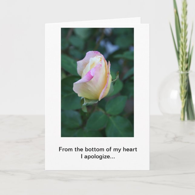 I Apologize For Your Lack Of Consideration (USA) Card (Front)