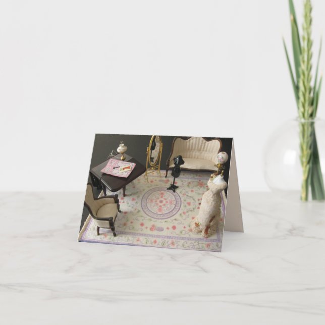 I Appreciate You SEW Much! Note Card, Customizable Card (Front)