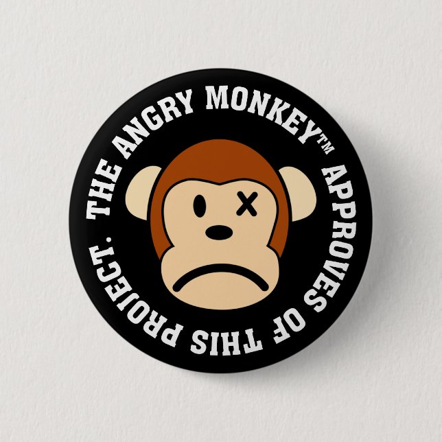 I approve of this project's progress 2 inch round button (Front)