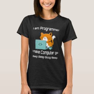 I are Programmer  Cat Gamer PC Video Games T-Shirt