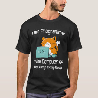I are Programmer  Cat Gamer PC Video Games T-Shirt