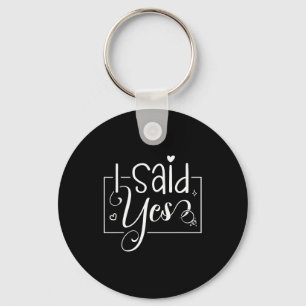 I Asked I Said Yes Engagement Reveal Announcement  Keychain