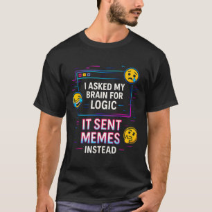 I Asked My Brain For Logic  T-Shirt