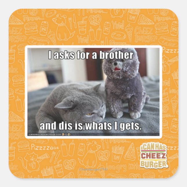 I asks for a brother square sticker (Front)