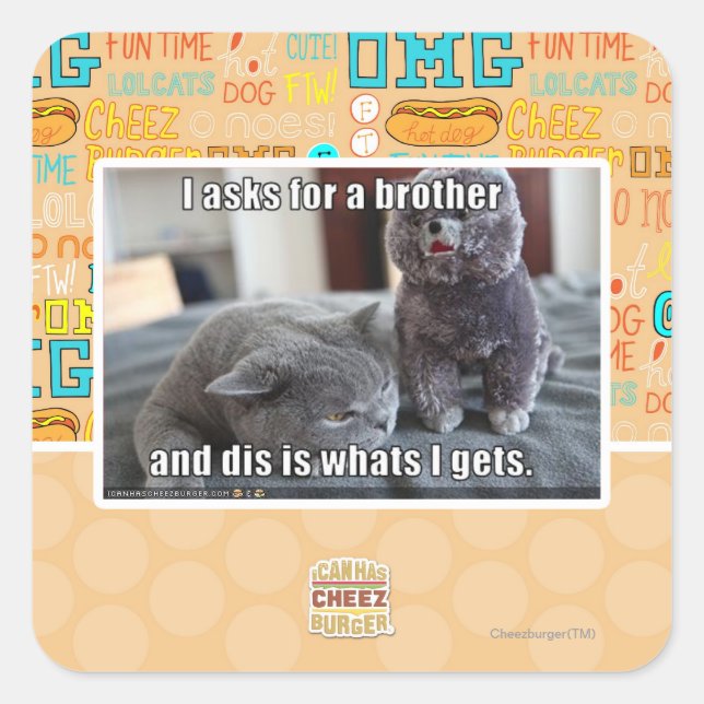 I asks for a brother square sticker (Front)