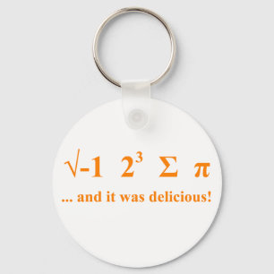I ate pi keychain