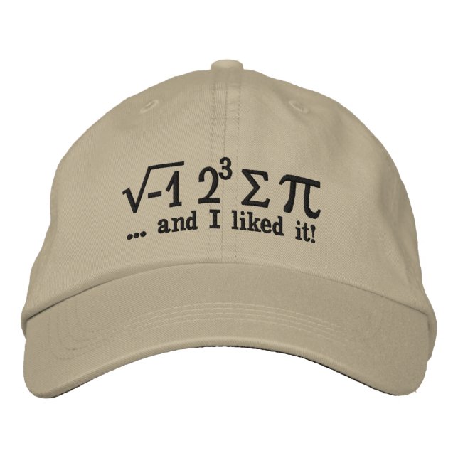 I ate some pi and I liked it Decor Embroidered Hat (Front)