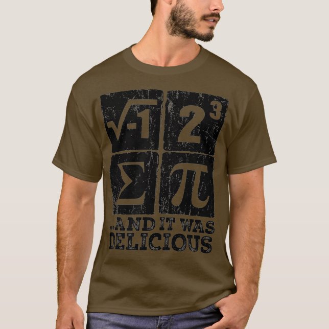 I Ate Some Pi  Funny i ate some pie Math Nerd T-Shirt (Front)
