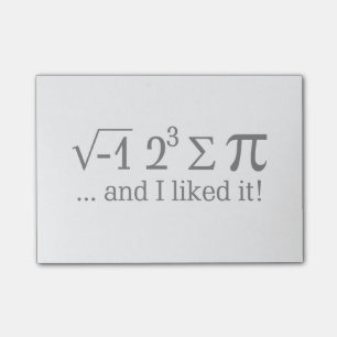 I ate some pie and I liked it Typography Post-it Notes