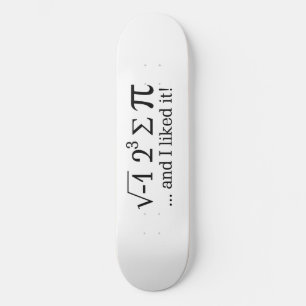 I ate some pie and I liked it Typography Skateboard