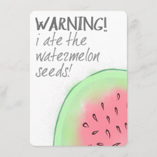 I Ate The Watermelon Seeds Pregnancy Announcement