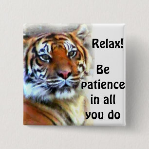 I Await_ 2 Inch Square Button