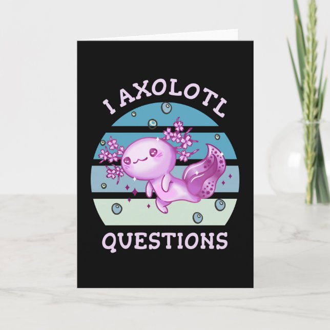 I axolotl questions card (Front)