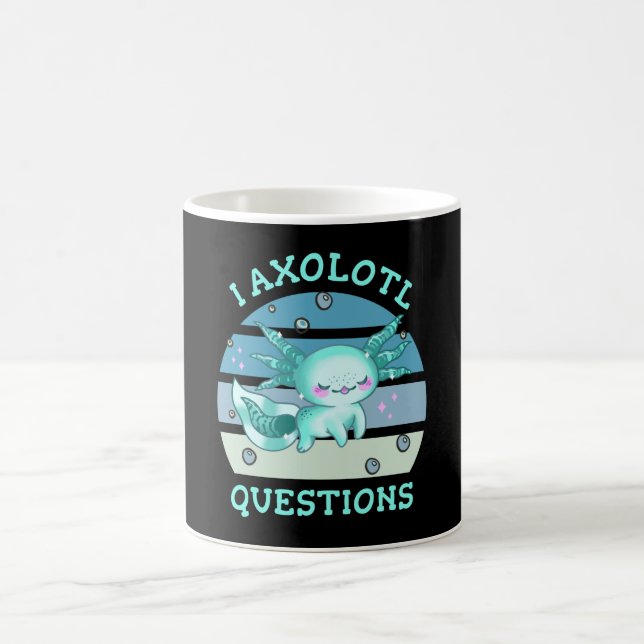 I axolotl questions coffee mug (Center)