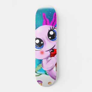 I Axolotl Questions, Cute Axolotl Quote Skateboard