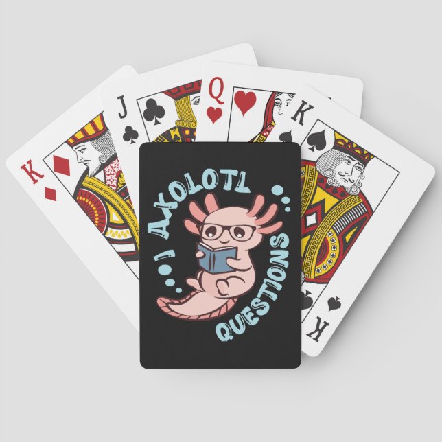 I Axolotl Questions Playing Cards (Back)